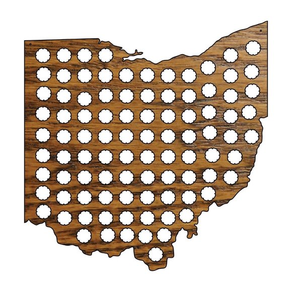 CNC Other - Ohio State Bottle Cap State Map